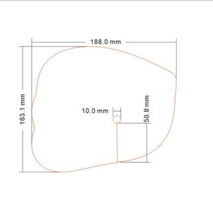 188*163 Silicone Invisible Bra Packaging Film Patch Cover Breast Patch Protection Baimei Patch Isolation Sheet Film PET