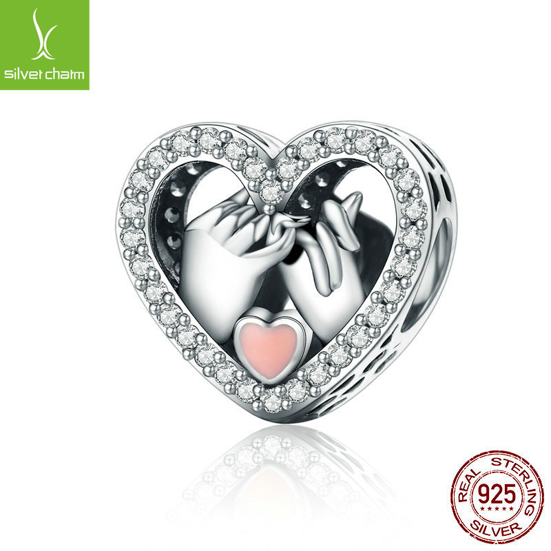 New Korean style S925 sterling silver promise love finger heart bracelet DIY accessories Valentine's Day gift SCC167