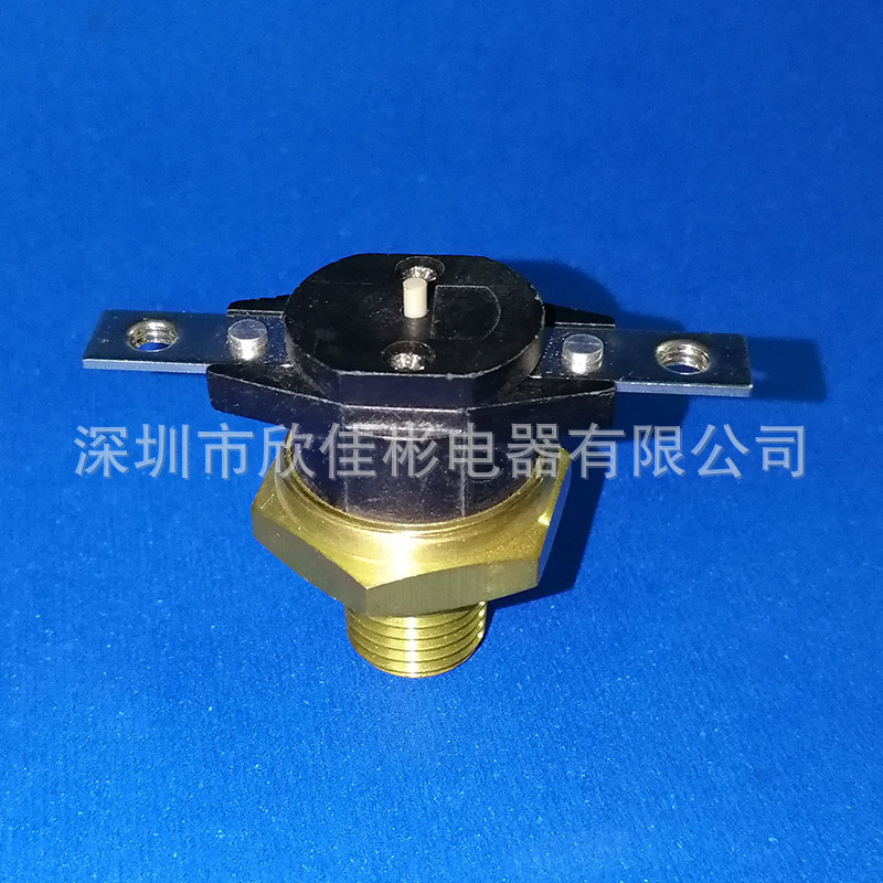 供应305温控保护器,双金属片常闭电木固定环温控器冰箱防护器