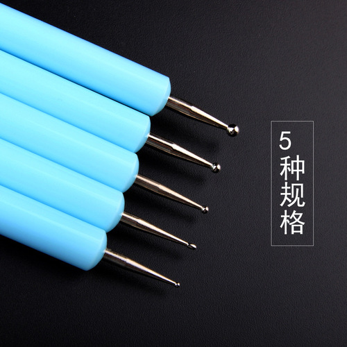 Nail art pen acrylic rod silicone dot flower double-head dot pen clay tool detail modification pen manicure indentation pen