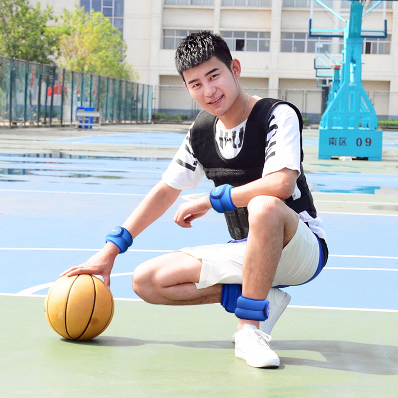 Bolsa de arena polainas equipo de soporte de peso Deportes entrenamiento de carrera ajuste invisible estudiantes masculinos y femeninos atados a mano pie bolsa de arena de hierro