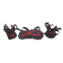 sm成人情趣用品另类蕾丝眼罩手铐套装男用女用夫妻调情用品批发