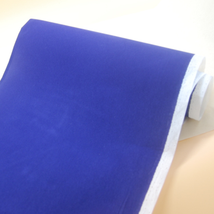 植绒绒布 现货供应 无纺底植绒宝蓝色无纺纸绒布包装盒内衬绒布