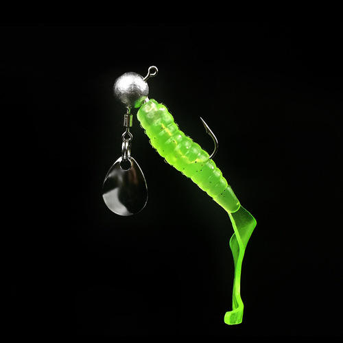 Weihe round spherical lead head hook 2g 4g high carbon steel hook lead head hook with sequin fish hook lure sequins