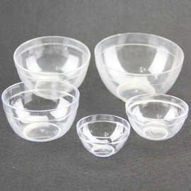厂家销售透明塑料面膜碗美容用调膜碗精油塑料碗面膜工具大量现货