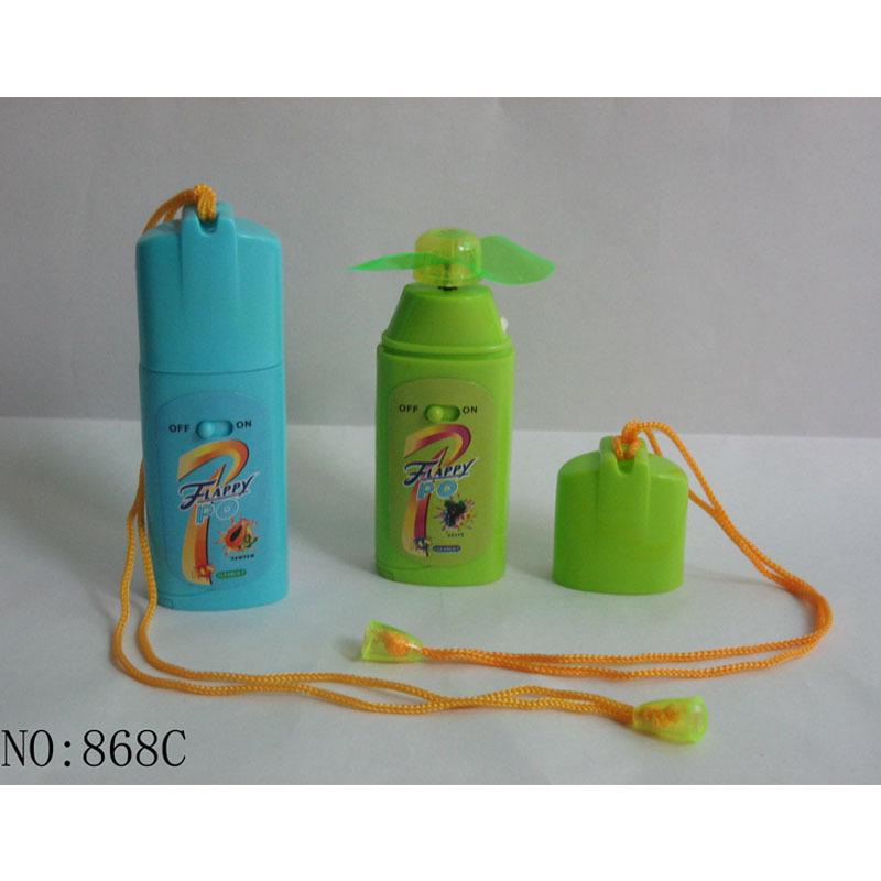 创意便携式电风扇洗发水风扇学校礼品夏季热卖玩具批发儿童货源
