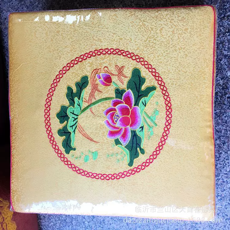 敬佛礼佛莲花拜垫 方形斜面跪垫 打坐蒲团 禅修佛垫 厂价批发