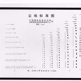 纸张尘埃度测定仪专用标准图片 标准对比图片 尘埃标准图