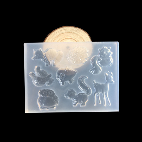 Mirror 3 types of glue mold sizes love butterfly forest animal squirrel fox mobile phone case jewelry accessories