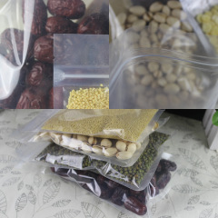 Thickened ziplock bag flat bottom transparent packaging bag food plastic bag candy packaging bag sealing seal bag wholesale