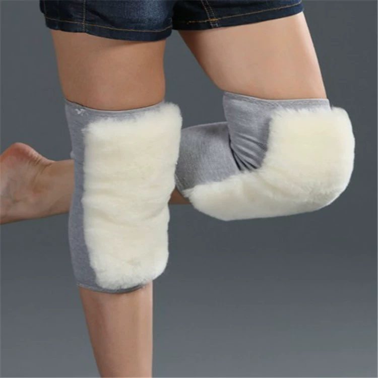 Оптовая Продажа с фабрики меховая интегрированная кашемировая коленная чашечка шерстяная коленная чашечка резинка утолщенная