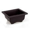 Purple sand PP Plastic Flower Pot imitated purple sand, polysmal pot tray, another polymerine square long square