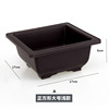 Purple sand PP Plastic Flower Pot imitated purple sand, polysmal pot tray, another polymerine square long square