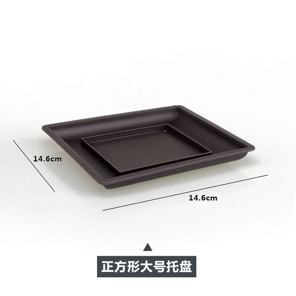 Large square tray imitation purple clay