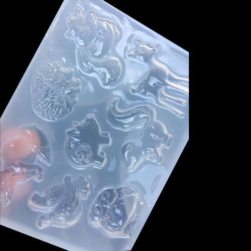 Mirror 3 types of glue mold sizes love butterfly forest animal squirrel fox mobile phone case jewelry accessories