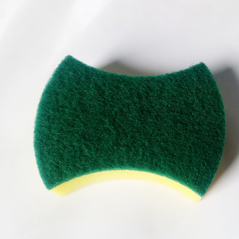Can be processed to develop Daily Necessities Factory sponge waist 10.5*8*3 scouring pad sponge cloth dish towel