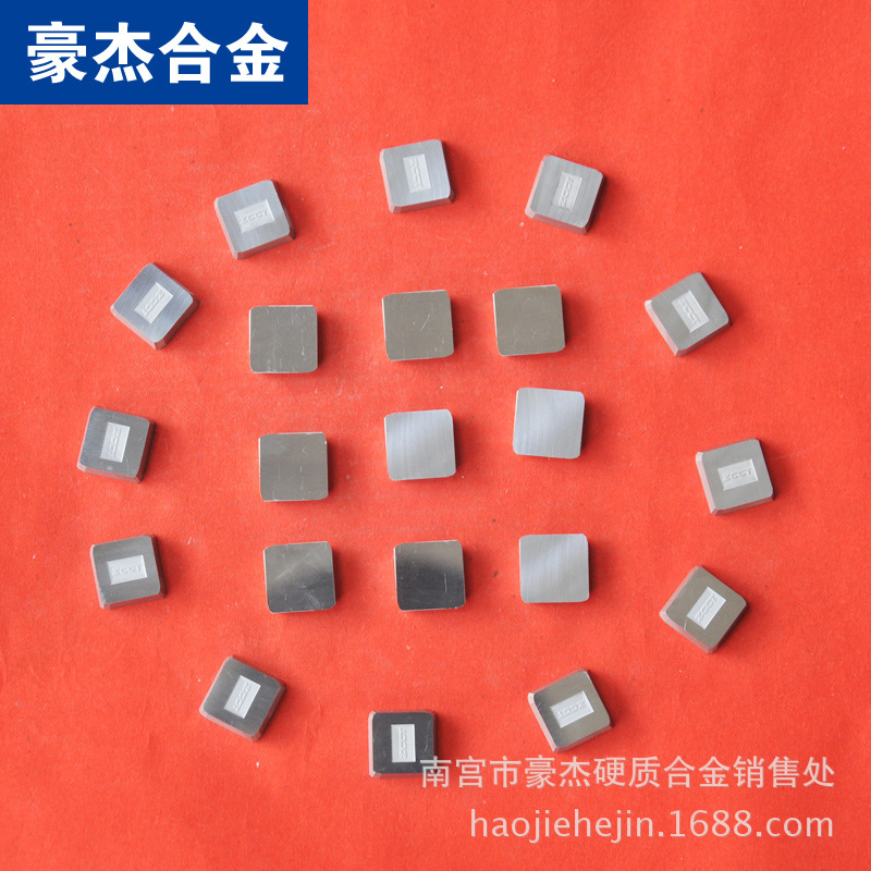 自贡长城合金刀粒 硬质合金四方面铣刀片YW2  419100A  4190511