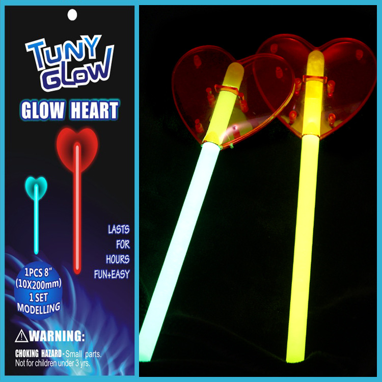 Factory direct selling fluorescent stick love modeling night light…