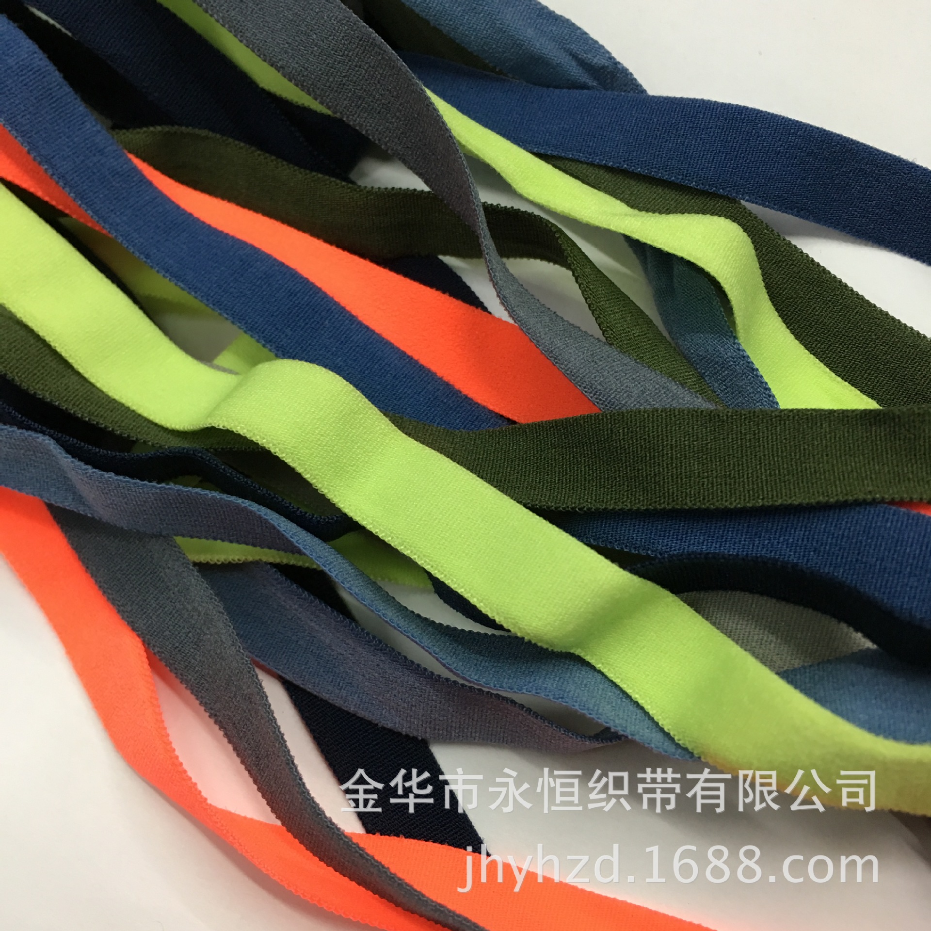 现货供应1.0CM氨纶弹力包边带 锦纶无缝包边条 压领滚边条