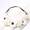 Realistic headband solar-powered suitable for photo sessions, children's props, hair accessory, roses, sunflower