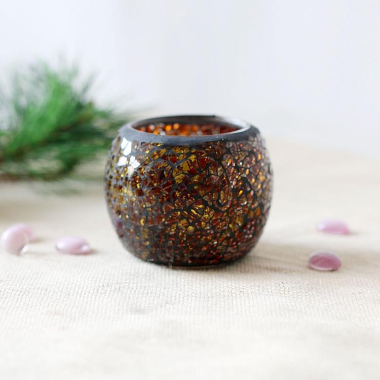 Candelabro de cristal estilo europeo con mosaico, decoración de boda y mesa, portavelas creativo de colores