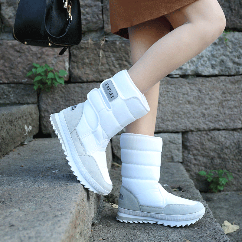 2024 Herbst- und Winter-Schneestiefel aus Samt für Damen, warme Baumwollschuhe, verdickte kurze Stiefel für Damen bis zur Mitte der Wade, große Baumwollschuhe für Herren und Damen_voghion.com