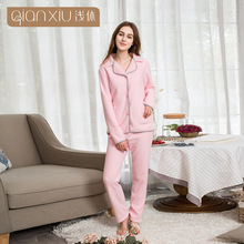 【多款】羊羔绒睡衣女士浅休冬季女开襟女睡衣羊羔绒加厚家居服