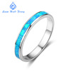 Accessory, blue ring with stone, jewelry, silver 925 sample, simple and elegant design, with gem