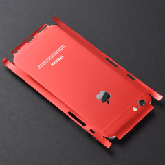 適用蘋果6S7手機貼膜iPhone6plus後包邊全覆蓋I7銀印字保護膜貼紙