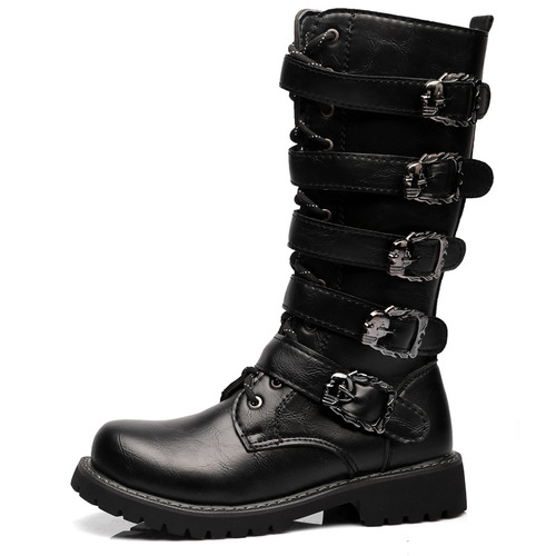 Boots for men, model 555, extra large leather boots for men, long boots for men, size 45, men's boots, model 555