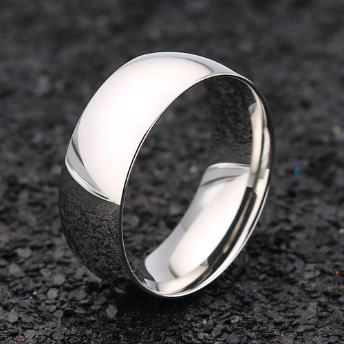 European and American men's rings titanium steel stainless steel couple rings thumb index finger middle finger tail ring gold-plated men's ring