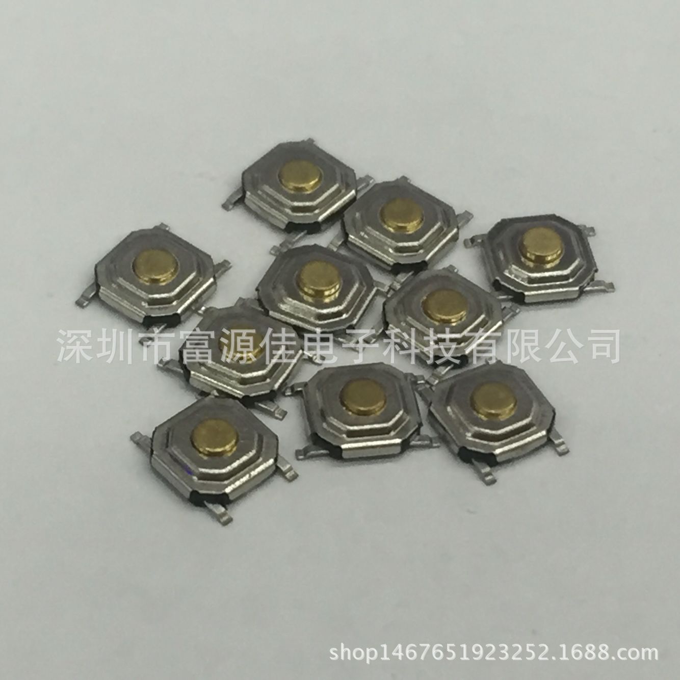 轻触开关4*4*1.5铜头5*5*1.7/1.8/1.9/2.0/2.5防水开关耐高温