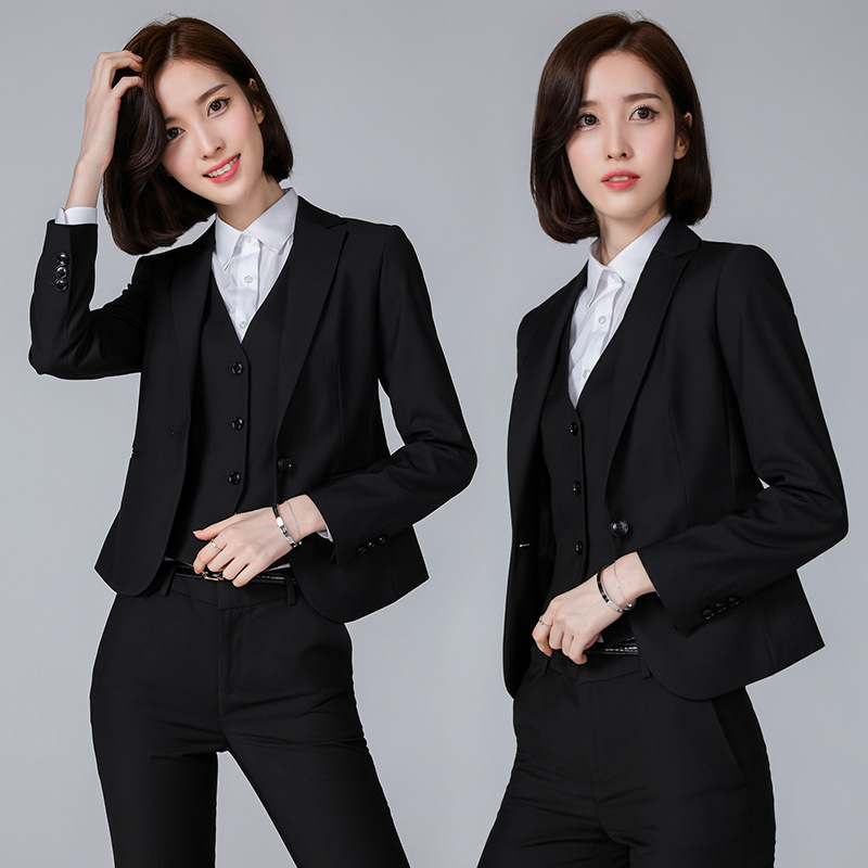 001 suit jacket women's short business commuter work jacket suit women's formal wear business wear suit in stock