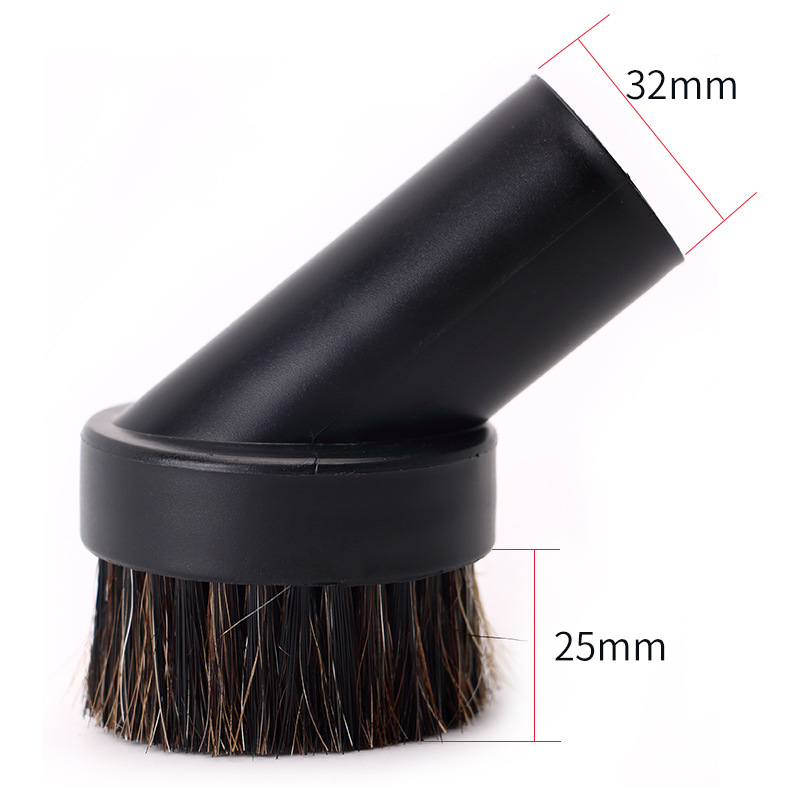 Universal Household Vacuum Cleaner Accessory Round Brush Round Hair Brush Horsehair Round Brush 32MM Diameter Brush Head Nozzle Dropshipping One Piece