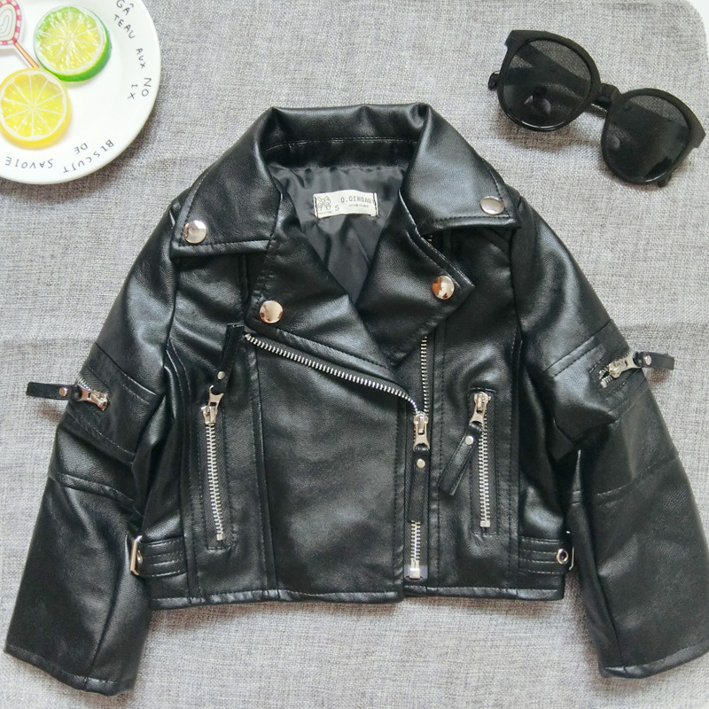 중공업 7 지퍼 블랙 부드러운 가죽 코트