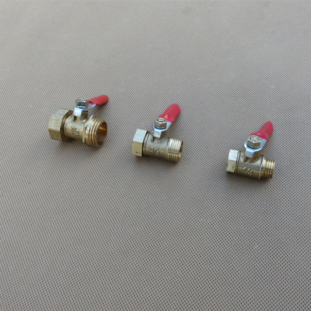 锻压内外丝球阀手动热水器球阀 螺纹球阀外丝球阀 铜球阀