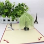雕刻3d立体情人节手工贺卡