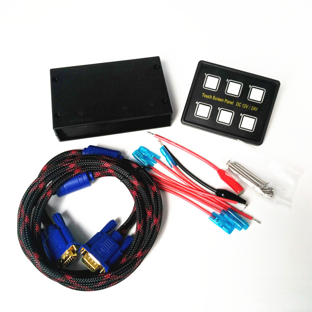 6位触屏开关面板6位牧马人JEEP按键触摸开关 智能简约改装面板