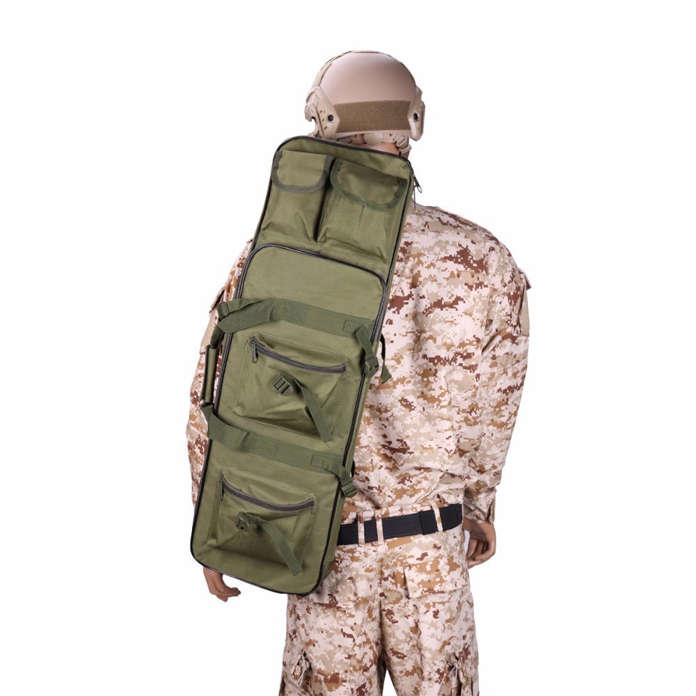 Bolsa de pistola de hombro al aire libre 85CM camuflaje bolsa cuadrada de hombro táctica CS bolsa de pistola 100cm bolsa de pesca de caza al aire libre