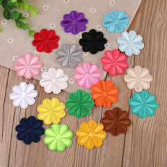 Fashion Sun Flower Patch Fabric Patch to Iron Clothes Decorative Repair Hole Hotel Tablecloth Patch to Repair Smoking Hole