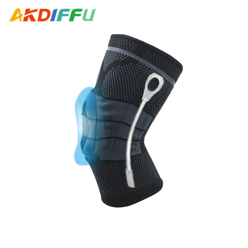 Suministros al aire libre deportes rodillera silicona primavera soporte buffer protección de la presión rodilla almohadilla de silicona fábrica al por mayor