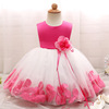 Girl's skirt for early age, evening dress for princess, Korean style, flowered, wholesale