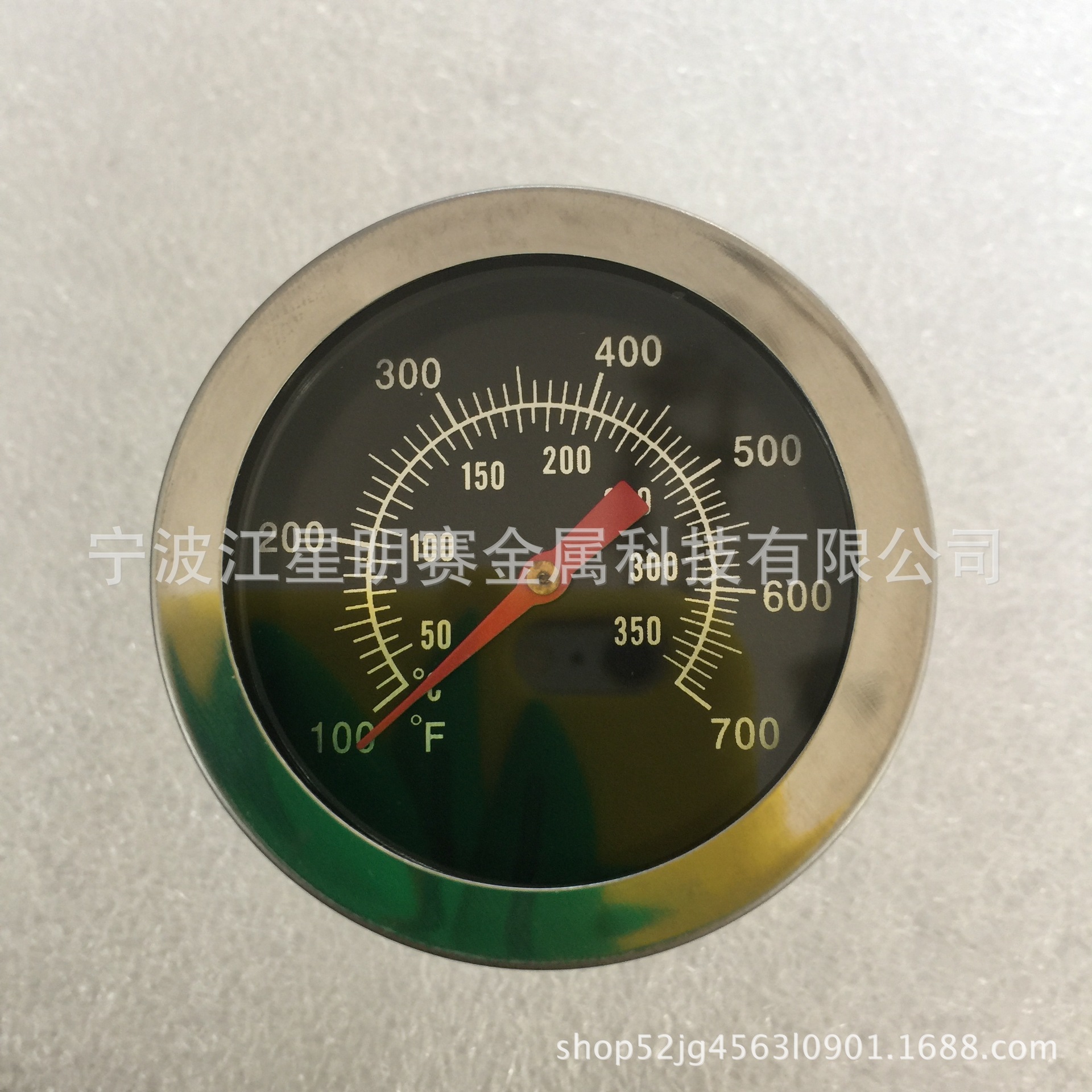 JX-B4-4 烤炉温度表 不锈钢双金属烧烤温度计 BBQ烤箱温度表烧X20