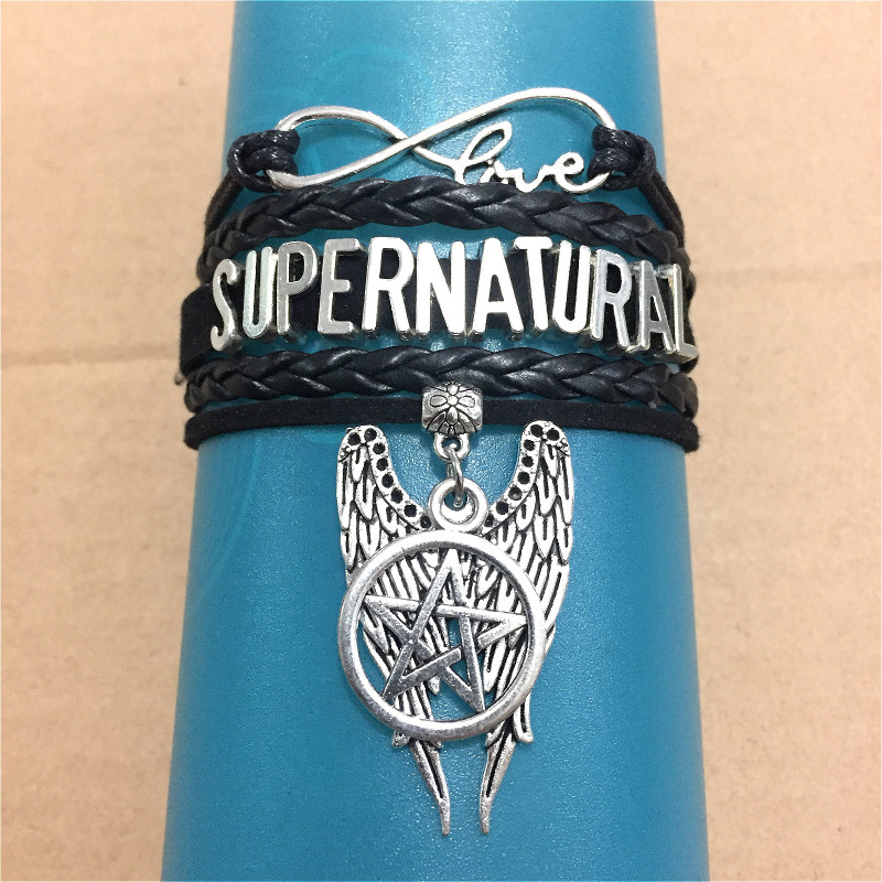 Supernatural Bracelet Evil Strength Bracelet Cross-Border Design Fashionable Personalized Bracelet Letter Bracelet Supernatural Bracelet Evil Strength Bracelet Cross-Border Design Fashionable Personalized Bracelet Letter Bracelet