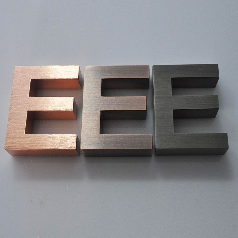 厂家制作广告标识烤漆字精品仿古字 精品精不锈钢电镀字烤漆字