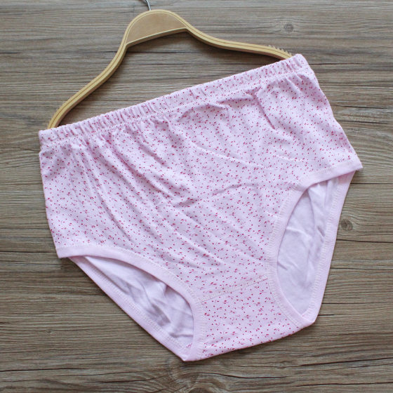 Mid-high Waist Women's Pure Cotton Briefs Middle-aged and Elderly Plus Large Size Loose Pants Mom and Grandma's Pure Cotton Briefs