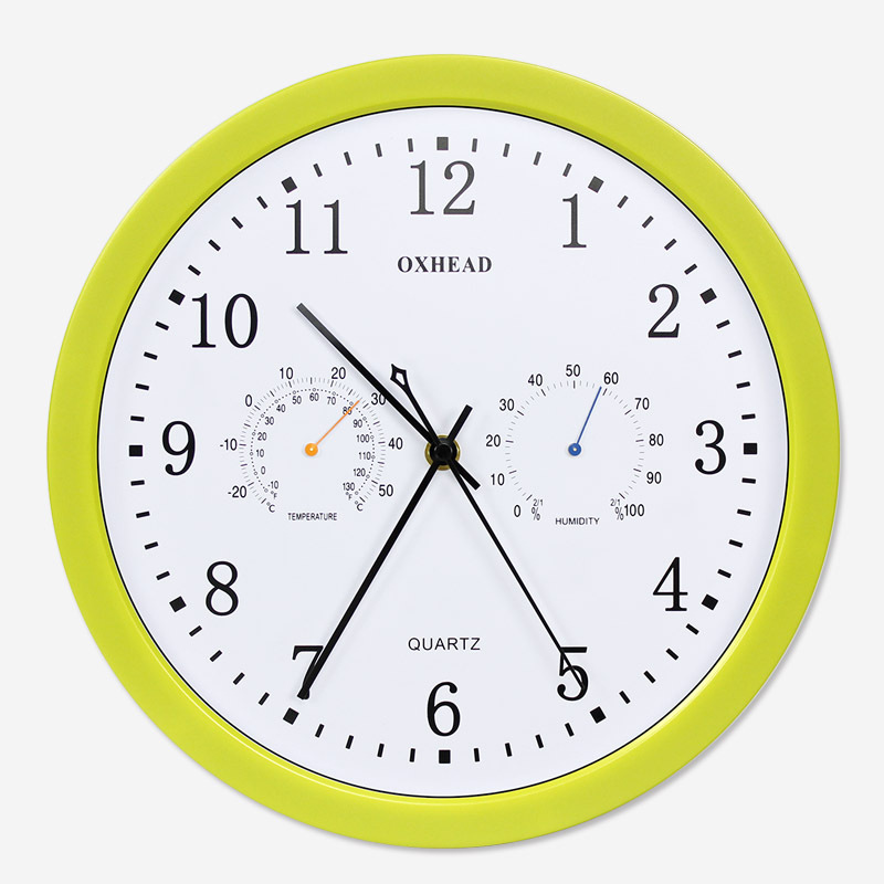 Higrómetro de suministro transfronterizo Reloj de pared moderno minimalista sala de estar mudo reloj decorativo Reloj de pared