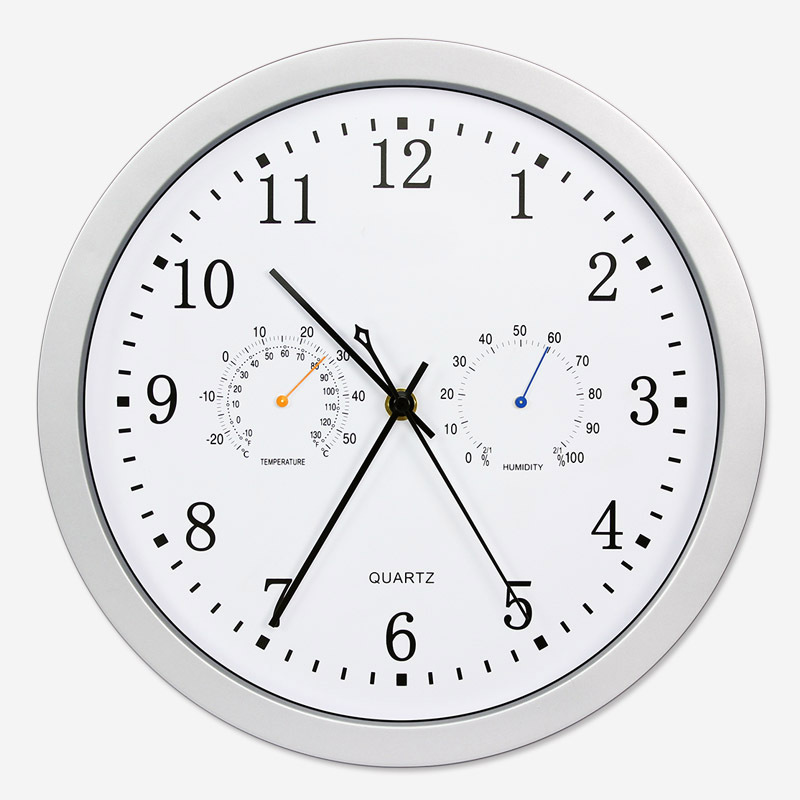Higrómetro de suministro transfronterizo Reloj de pared moderno minimalista sala de estar mudo reloj decorativo Reloj de pared