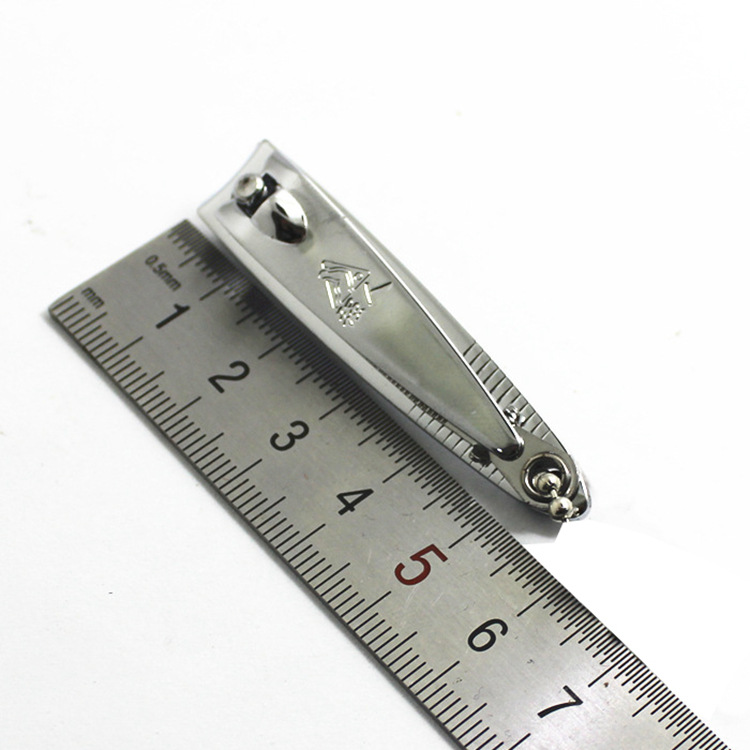 Manicure fuerte tijeras de uñas QR602Q con archivos con cadena pinzas de uñas planas cortadoras de uñas pequeñas tijeras afiladas