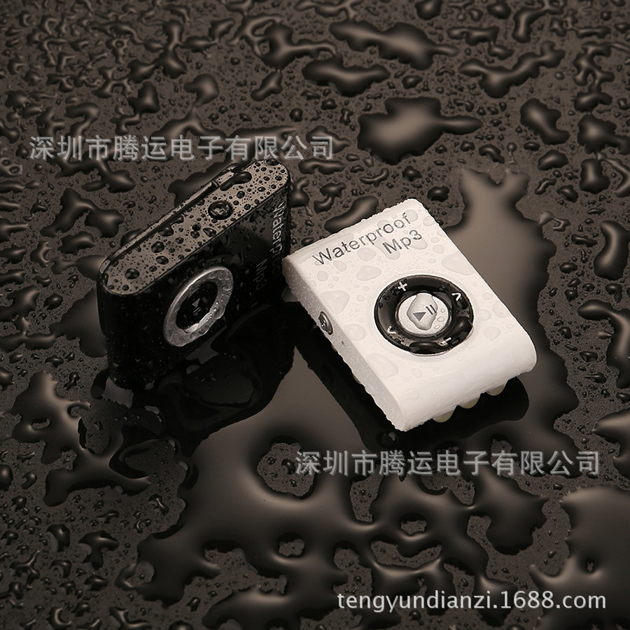 泳往直前品牌夹子游泳MP3入耳式音乐播放8G跨境电商现货一件代发